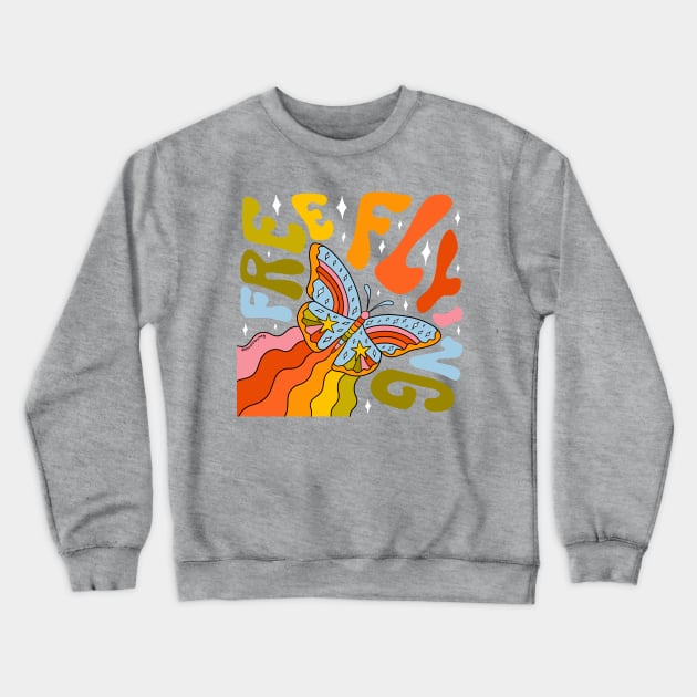 Free Flying Crewneck Sweatshirt by Doodle by Meg